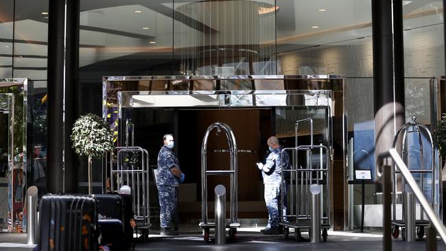 A Sydney hotel being used for quarantine. Picture: Nikki Short