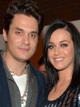 John Mayer and singer Katy Perry. Picture: Getty