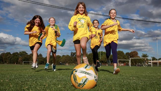Soccer-mad fans and parents said they hoped screenings across the city could show Matildas games. Picture: Justin Lloyd.