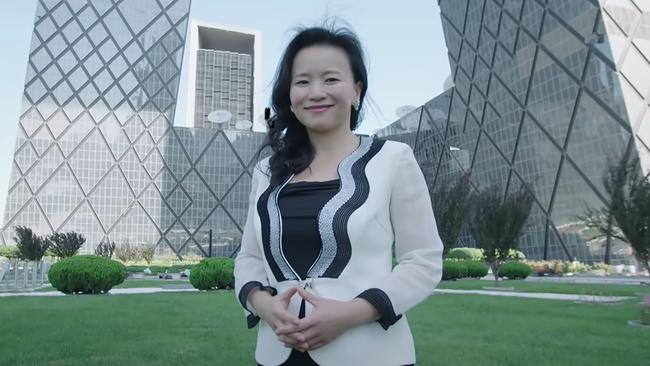 China TV news anchor and mother of two, Australian Cheng Lei, has been detained by Beijing for one year. Picture: AFP