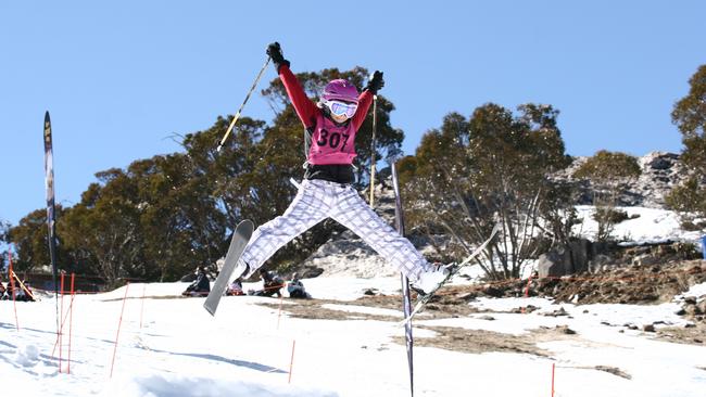 Jakara Anthony in her early days on the slopes.