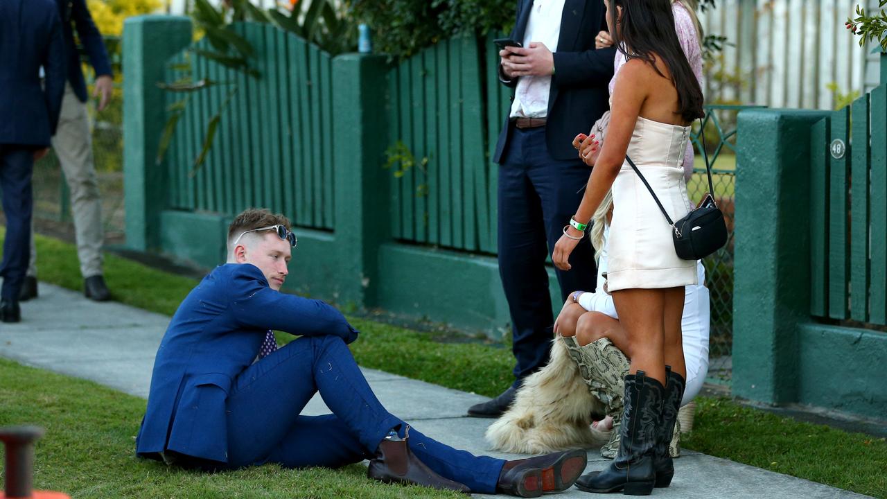 Everyone knows suits look better with grass stains on them anyway. Picture: News Corp Australia