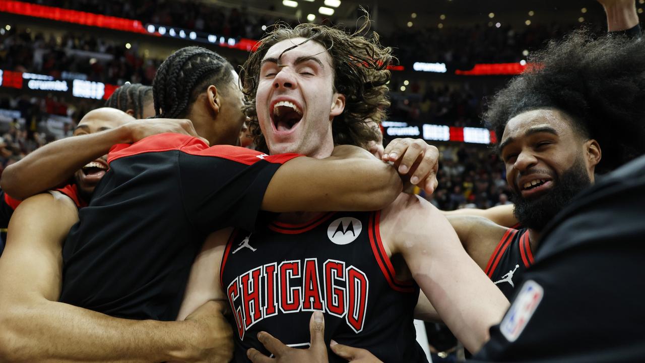 Josh Giddey’s gamewinner game back to bite the Bulls. (Photo by Michael Reaves/Getty Images)
