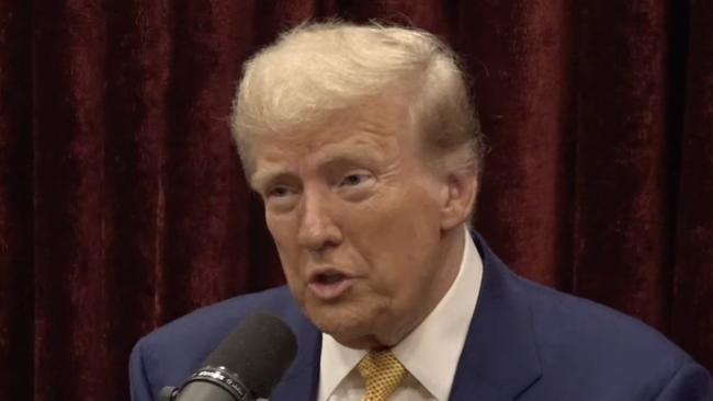 Donald Trump on Joe Rogan's podcast. Picture: YouTube