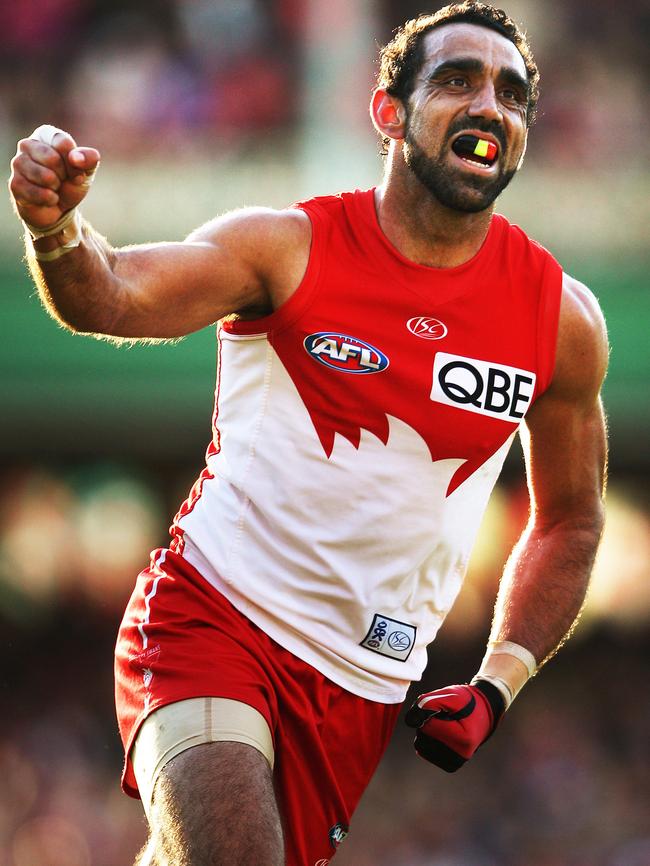 Adam Goodes is a dual Brownlow medallist. Picture. Phil Hillyard