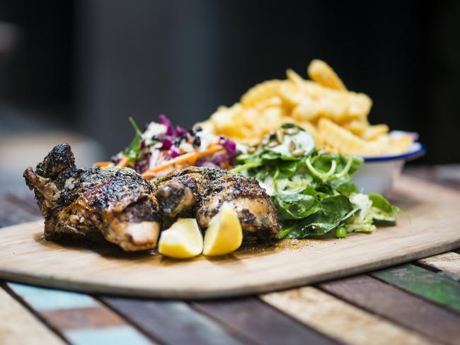 Henrietta's serves up a delicious charcoal chicken, crinkle cut chips, and slaw. Picture: Supplied