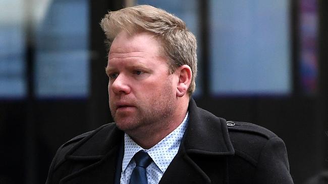 Nick Stevens denied knowing Samantha Nash, telling a jury he thought it was his girlfriend playing a prank. Picture: AAP Image/James Ross