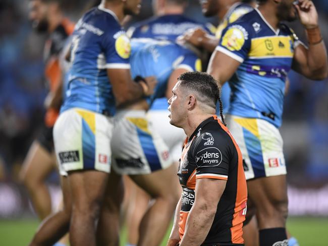 James Roberts is dejected after the loss. Picture: NRL Images