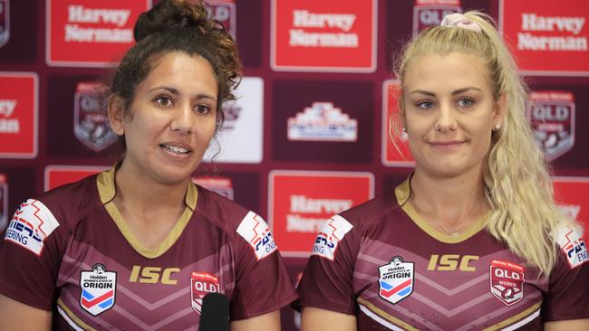 Seasoned Maroons Tallisha Harden and Kody House are among a new-look side. Pic: Lachie Millard