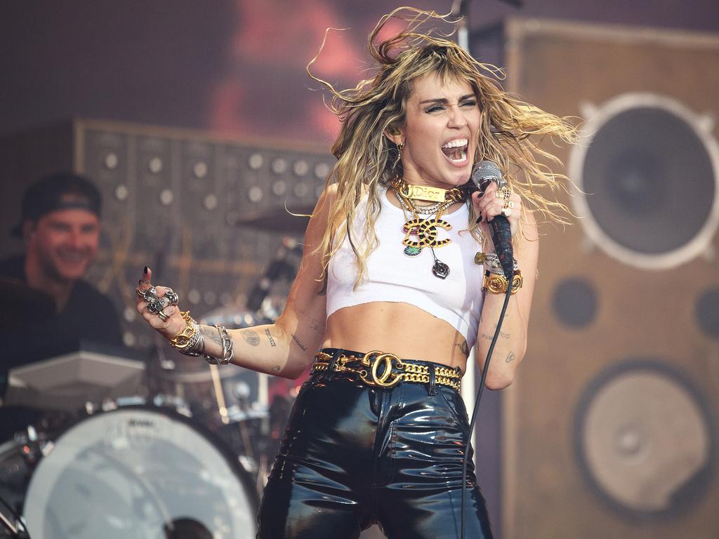 Miley Cyrus realised during her 2019 Glastonbury set that her marriage was over. Picture: Leon Neal/Getty Images