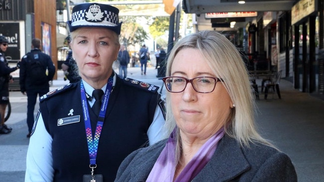 Road safety advocate Judy Lindsay with Police Commissioner Katarina Carroll.