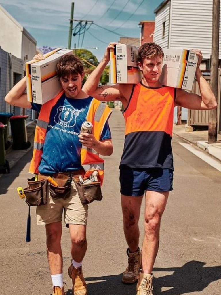 The boys find much inspiration from their experience as tradies. Picture: Instagram