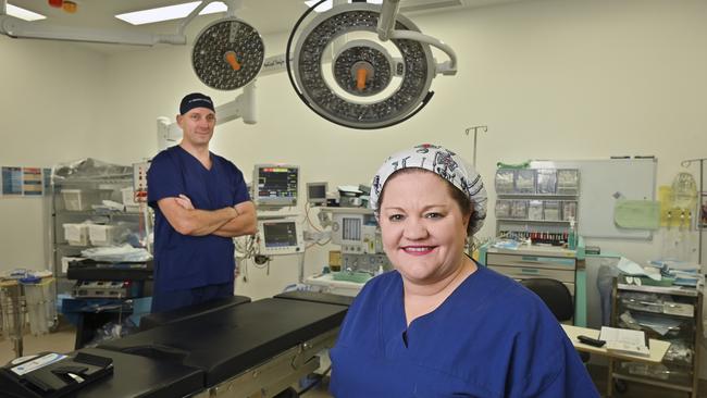 Dr Angus Moxon, orthopaedic surgeon, and Clare Price, nurse unit manager at St Andrews Ipswich Private Hospital. The hospital plans $135 million in upgrades. Picture: Cordell Richardson