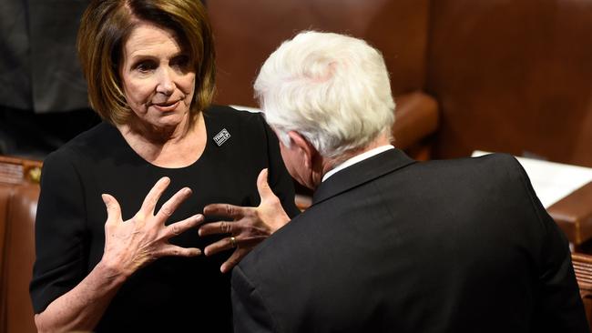 US House Minority Leader Nancy Pelosi at the Capitol Building. Picture: AFP