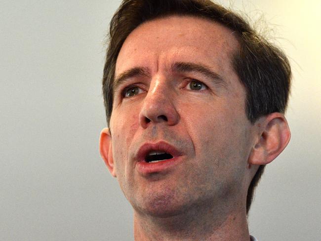 Minister for Education Simon Birmingham at Ermington West Public School in Sydney, Monday, April 30, 2018. (AAP Image/Mick Tsikas) NO ARCHIVING