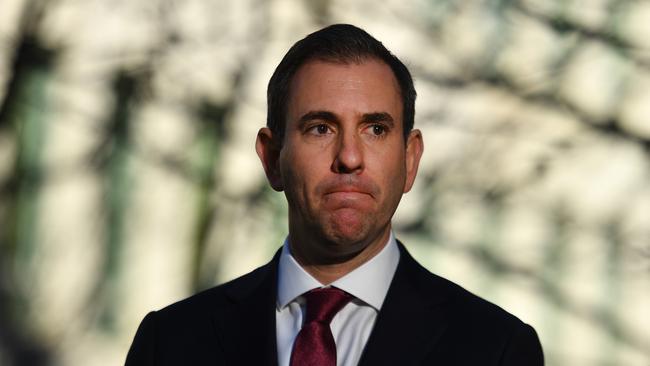 Shadow Treasurer Jim Chalmers at a press conference at Parliament House in Canberra in June. Picture: AAP