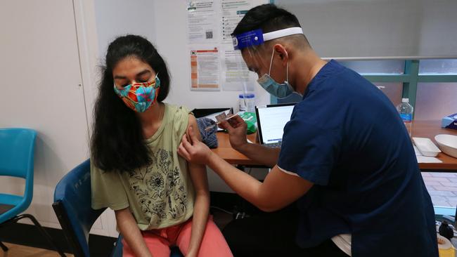 Less than 5 per cent of the nation is fully vaccinated. Picture: Lisa Maree Williams/Getty