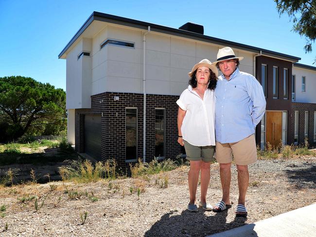 Chris and Deborah Fleetwood outside their home. Picture: Bianca De Marchi