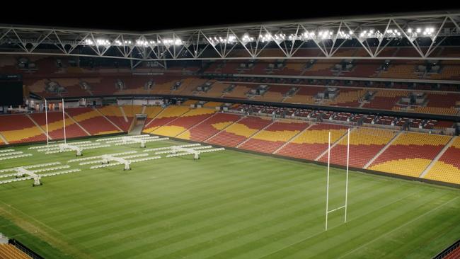 This image of an empty stadium illustrates a horrifying problem that too few Aussies understand. Picture: Act for Kids