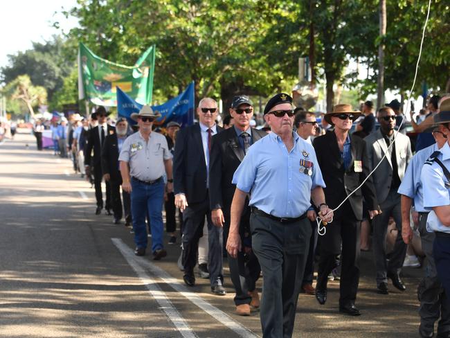 Anzac Day 2025. Strand parade in Townsville. Picture: Evan Morgan