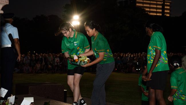 109 years after the Gallipoli landings, Territorians gather in Darwin City to reflect on Anzac Day. Picture: Pema Tamang Pakhrin