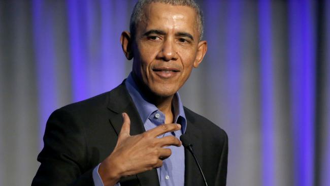 Former US President Barack Obama. Picture: Charles Rex Arbogast/AP