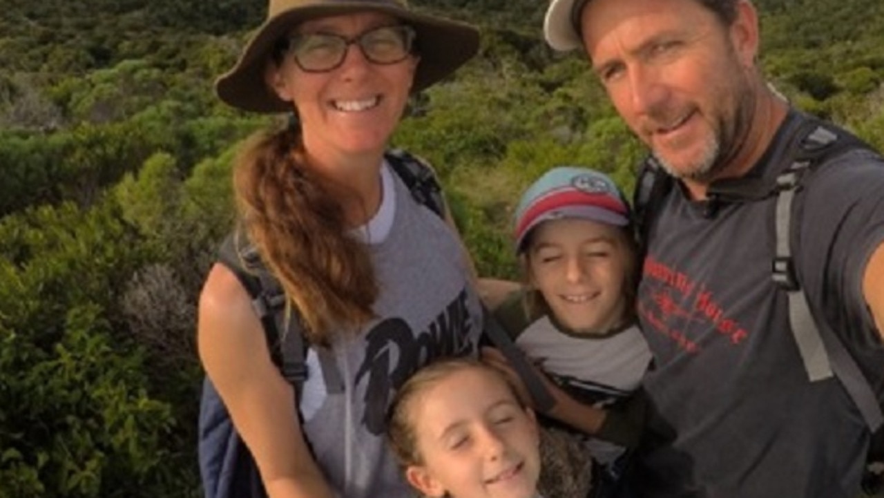 Tim Mitchell of Pitch Luxury Camping with wife Lisa and children Sunny, 11 and Olivia 13.