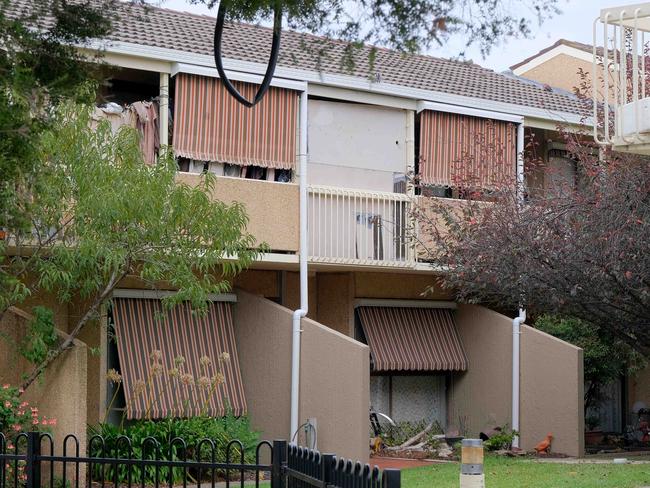 Residents of a Geelong West public housing complex on  Lawton Avenue  say they are "living in fear" and are begging to have basic safety and security measures installed after being tormented by fellow residents for years.Picture: Mark Wilson