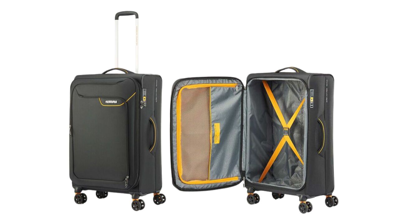 Medium sized store lightweight suitcase