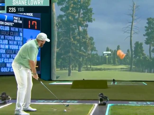 Shane Lowry tees it up on the first night of TGL golf in Florida