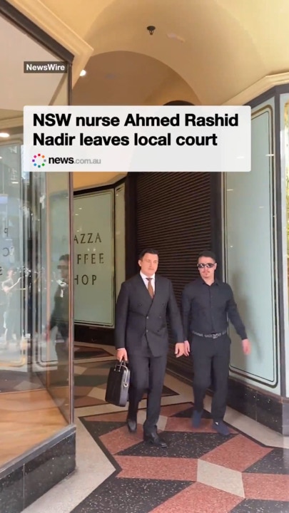 NSW nurse Ahmed Rashid Nadir leaves local court