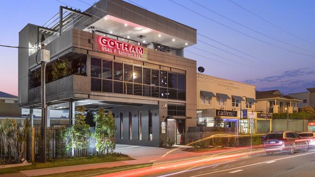 Gotham Grill and Rooftop Bar at 6 Bayview St, Runaway Bay, has hit the market.