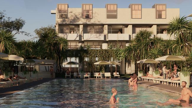 Renders of The Calile Hotel at Noosa.