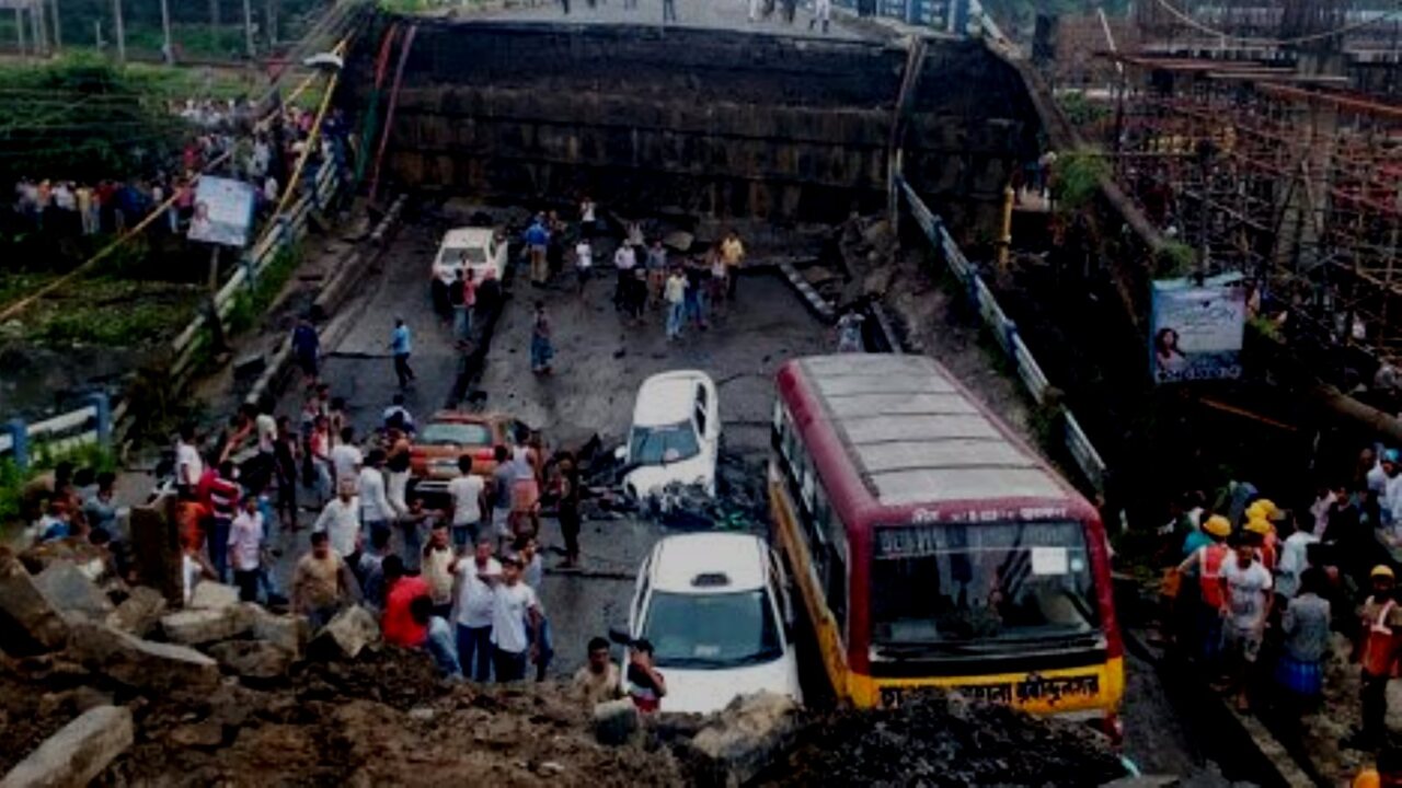 One dead and several injured after India bridge collapse Sky News