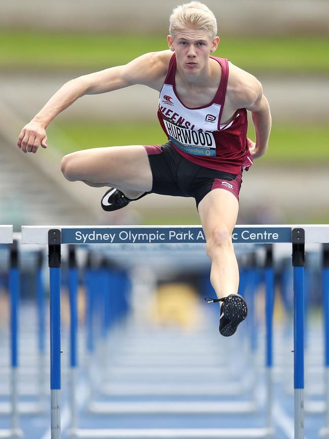 Churchie old boy Sam Hurwood on his way to winning. (Photo by Mark Kolbe/Getty Images)