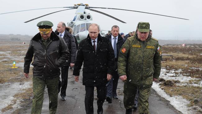 President Vladimir Putin in Crimea.