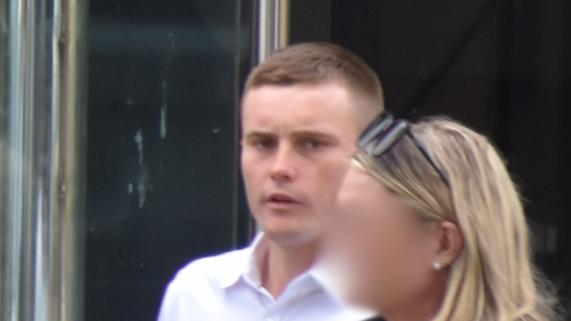 Samuel Malcolm Kelso leaving the Toowoomba District Court after pleading guilty to the serious assault of a Toowoomba man at the Irish Hotel.