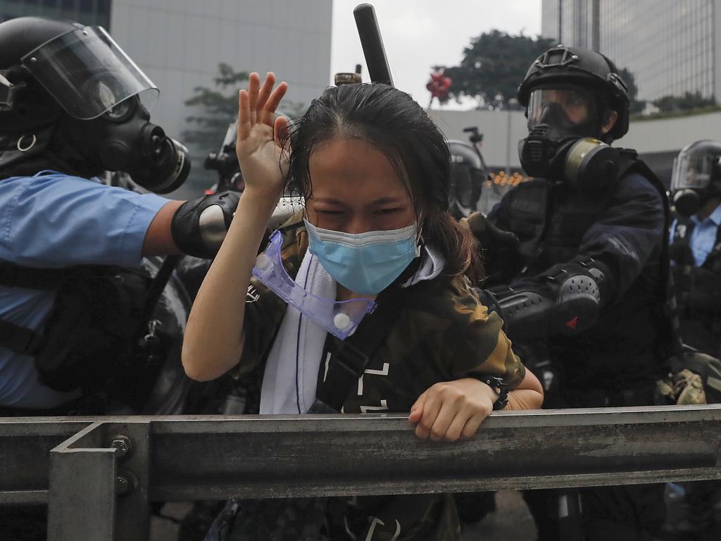 Hong Kong has a very low violent crime rate compared to other city’s of similar size. Picture: Kin Cheung/AP