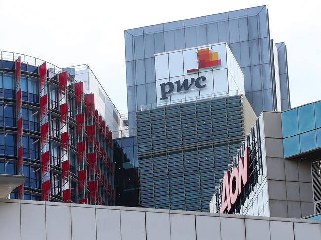 SYDNEY, AUSTRALIA: NewsWire Photos: MARCH 13 2024: A general view of the PWC Building in the CBD in Sydney after PwC Australia staff have been told 366 jobs will be axed as part of widespread cuts announced within the firm on Wednesday. The firmâs 7200-strong staff were informed at midday on Wednesday that 329 staff and up to 37 partners were losing their jobs major restructure. . Picture: NCA NewsWire/ Gaye Gerard