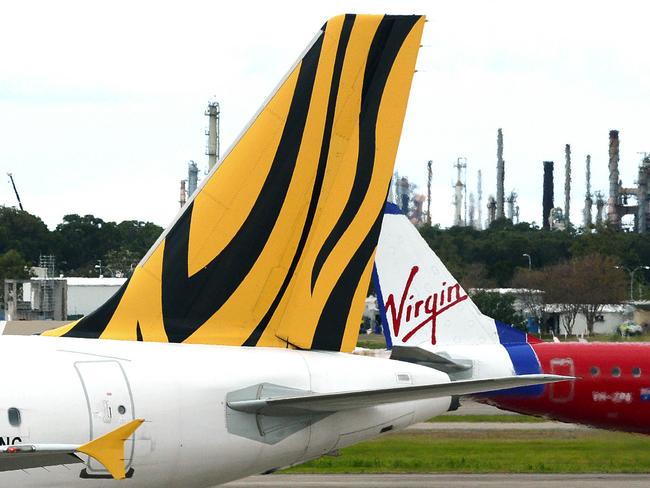 Virgin Australia has slashed its domestic capacity while Tigerair Australia has suspended services immediately. Picture: AAP