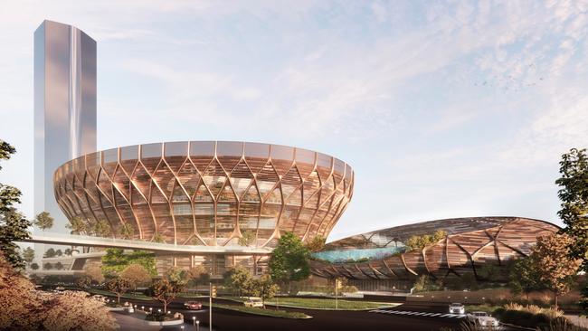 Proposed Brisbane Arena render for the Brisbane 2032 Olympic Games Picture HKS