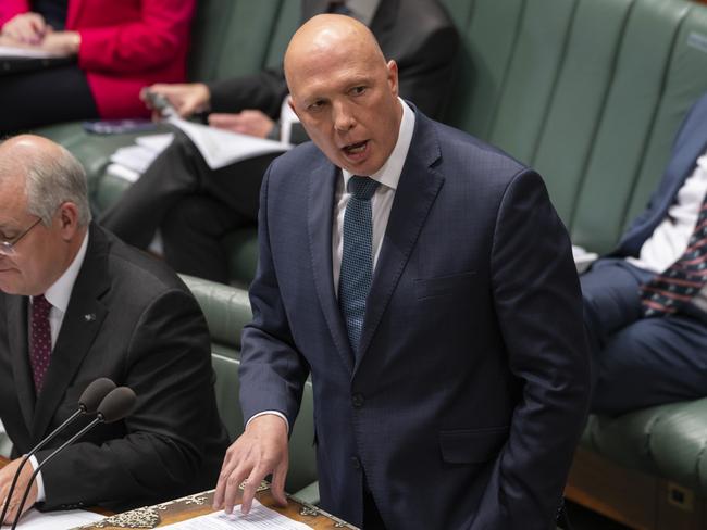 Peter Dutton claims the tweet caused personal hurt. Picture: NCA NewsWire / Martin Ollman