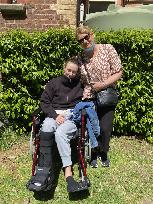 Jockey Laura Lafferty with her mother Sharon. Picture: Supplied