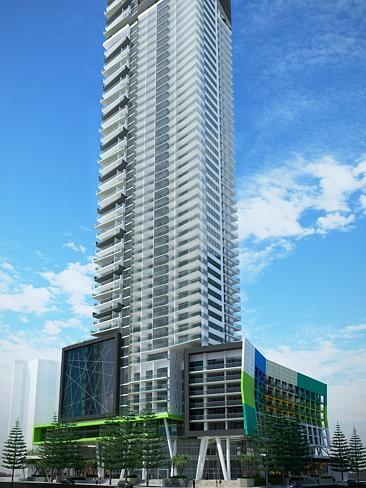  Artists impression of Waterglow tower in Surfers Paradise 