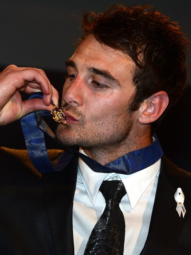 Jobe Watson has handed back his 2012 Brownlow Medal.