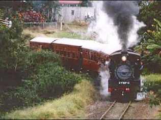 The C17 No 45 locomotive engine running as the Mary Valley Rattler. Picture: David Crossley