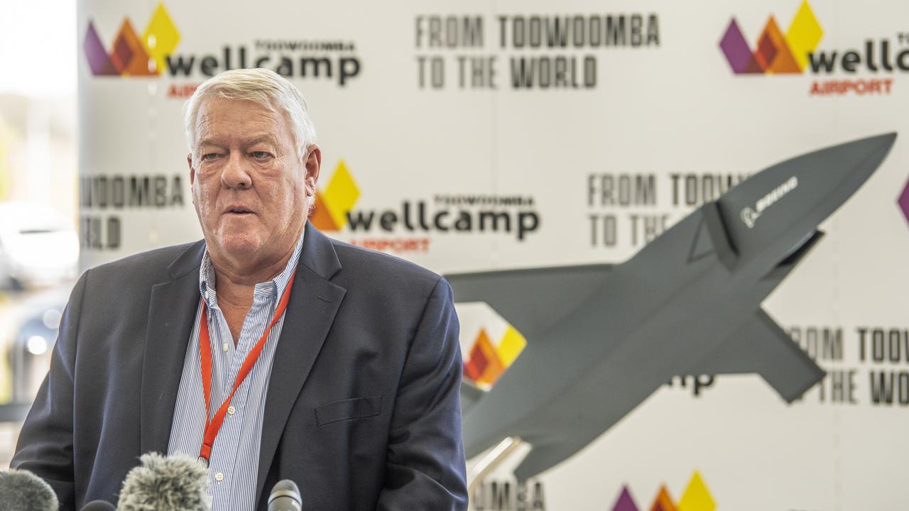 Wagner Corporation’s John Wagner from Wellcamp Airport has welcomed the news. Picture: Nev Madsen.