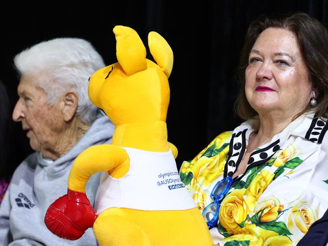 Gina Rinehart is a major supporter of swimming, and was set to similarly support netball two years ago before the deal broke down. Picture: Quinn Rooney/Getty Images