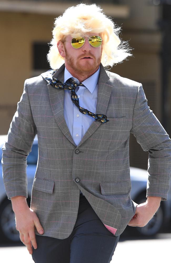 Captain James Graham appears to be dressed as coach Des Hasler