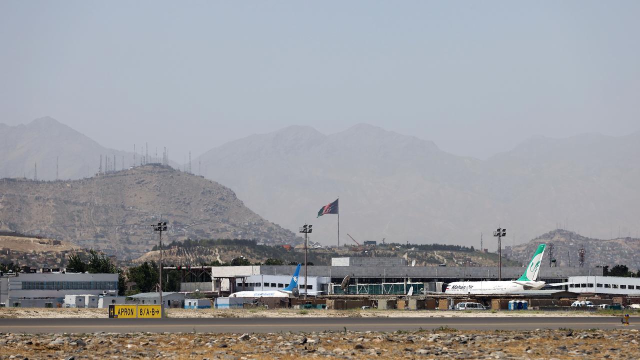 Australian troops prepare to board a RAAF aircraft at Hamid Karzai International Airport, Kabul ahead of the September 11 deadline. Picture: Gary Ramage/NCA NewsWire